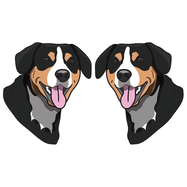Signmission Entlebucher Mountain Dog Dog Decal, Dog Lover Decor Vinyl Sticker D-24-Entlebucher Mountain Dog - main